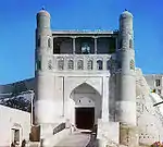 Entrée dans le palais de l'émir à Boukhara.
