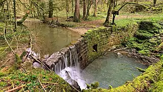 Vestiges du moulin de Rochanon.