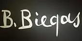 signature de Boleslas Biegas