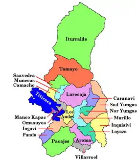 Carte des provinces