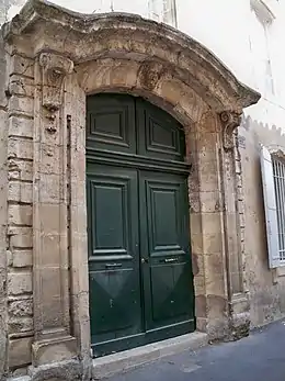 Hôtel d'Alauzier-Guilhermierescalier, cheminée, élévation, toiture, décor intérieur