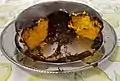 Gâteau brésilien aux carottes recouvert de chocolat