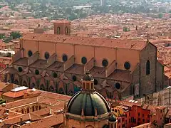 Basilique San Petronio de Bologne, Italie, la plus grande église gothique en brique du monde