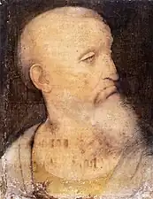 Giovanni Antonio Boltraffio, Tête de saint André.