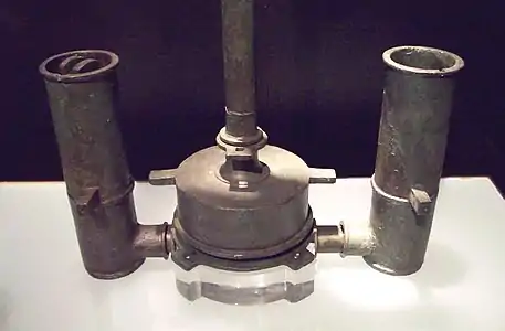 Pompe hydraulique romaine. Ier siècle à IIe siècle. Fonte. Mine de Sotiel Coronada, Calañas, Espagne.