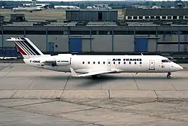 CRJ-100 en livrée Air France en 1994 en Allemagne