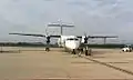 Dash 8-400 de SA Express sur le tarmac de l'aéroport de Port Elizabeth