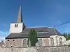 Le chœur et la tour de l'église Saint-Jean Baptiste