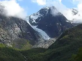 Vue de la langue glaciaire