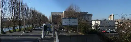 L'hôpital Jean-Verdier à Bondy.