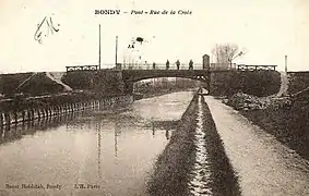 Pont d'Aulnay et rue Auguste-Polissard, ancienne rue de la Croix.