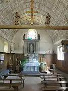 Intérieur de la chapelle du Berval