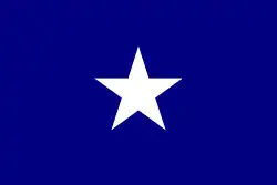 Le Bonnie Blue Flag, hissé en janvier 1861 sur le capitole de l’État.