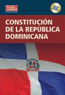 Description de l'image Book cover of the Constitution of the Dominican Republic.jpg.