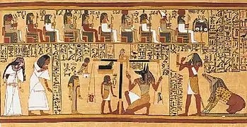 Papyrus d'Ani, copie du Livre des morts des Anciens Égyptiens, v. 1200 av. J.-C.