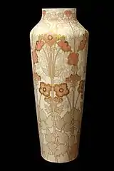 Georges Hoentschel, vase à décor floral.