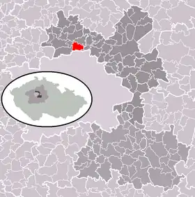 Localisation de Bořanovice