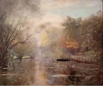 Bords de rivière en automne, Leroy-Dionet, Collection particulière.