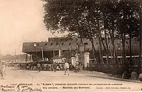 Construction en 1902 du croiseur cuirassé Kléber dans les Chantiers de la Gironde.