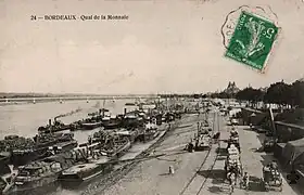 Quai de la Monnaie, vers 1910.