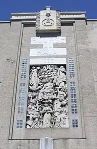 Détail de la bourse du travail (sculpture d'Alfred Janniot)