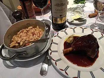 Agneau de Pauillac et haricots de Tarbes