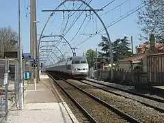 Passage d'un TGV en 2008.