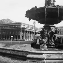 La fontaine à Bordeaux en 1958 allées de Tourny