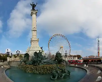 Une vue d'ensemble de la foire en 2007, avec la Grande roue.