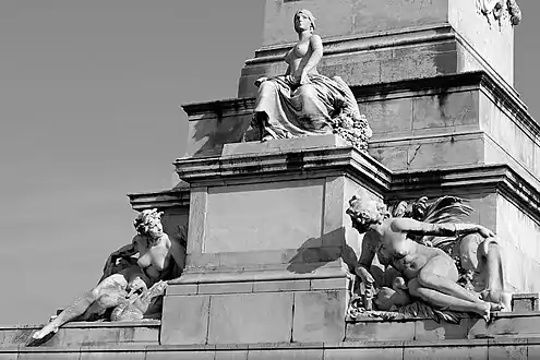 Socle du monument aux Girondins