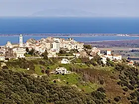 Vue du village de Borgo (Marana).