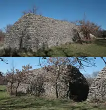 Deux vues de la première nef.