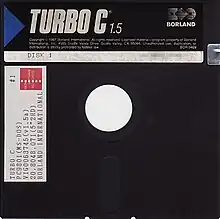 Description de l'image Borland Turbo C 1.5 for PC-98 floppy disk.jpg.