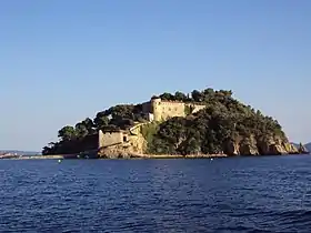 Fort de Brégançon, de Bormes-les-Mimosas, sur le Côte d'Azur