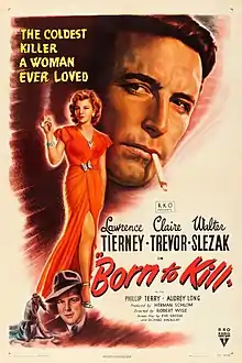 Description de l'image Born to Kill (1946 poster).jpg.