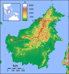 Voir sur la carte administrative de Bornéo