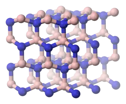 Structure cristalline du w-BN, analogue à la lonsdaléite.