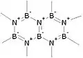 Structure de Lewis du  nitrure de bore de type graphite