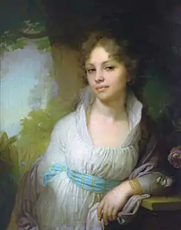 Vladimir Borovikovsky,  Portrait de Maria Lopoukhina (1797).