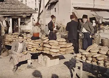 Au marché (Sarajevo, 1912).