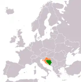 Bosnie-Herzégovine et Croatie