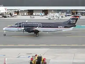 Un Beechcraft 1900D de Colgan Air, opérant pour US Airways Express, similaire à celui impliqué dans l'accident.