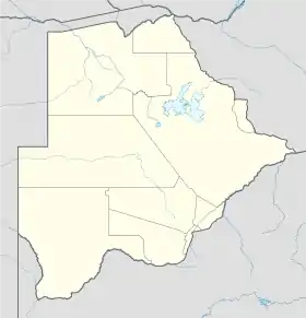 Localisation sur la carte du Botswana