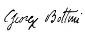 signature de George Bottini