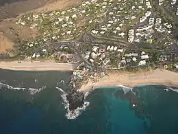 Vue aérienne de la Plage de Boucan Canot