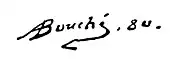 signature de Louis-Alexandre Bouché
