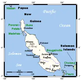 Les îles Bougainville et Buka