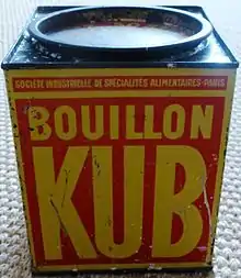 1907, naissance du bouillon Kub.