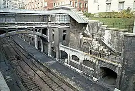 La gare en 1982 avant les travaux du REC C.