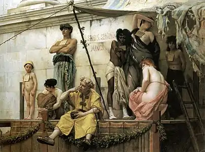 Gustave Boulanger, Le marché aux esclaves, 1886